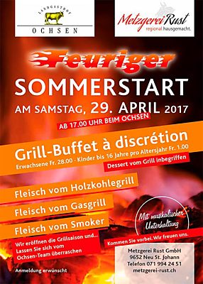 Flyer "Feuriger Sommerstart" 2017